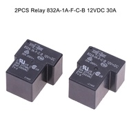 2PCS 12V Relay 832A-1A-F-C-B 12VDC 30A 4Pins Electromagnetic Relay Home Appliance Relays MJ1H