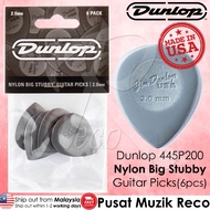 Dunlop 445P2.0 Nylon Big Stubby Guitar Pick 2.0mm Guitar Picks Player Pack (6pcs)