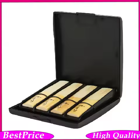 Saxophone Clarinet Oboe Reeds Case 8 Reeds Grids ABS Case Storage Box Waterproof Wear Resistant Univ