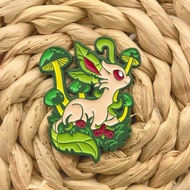 Pokemon pokemon Yeyibu Cute Badge Jungle Eevee Badge Yeh Elf Pokémon Badge Green Pokémon Metal Badge