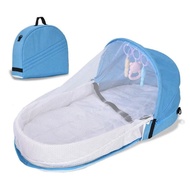 ​​Baby Travel Cot with Net | Foldable Portable Bassinet Crib for Newborn (Buaian Baby Travel)​