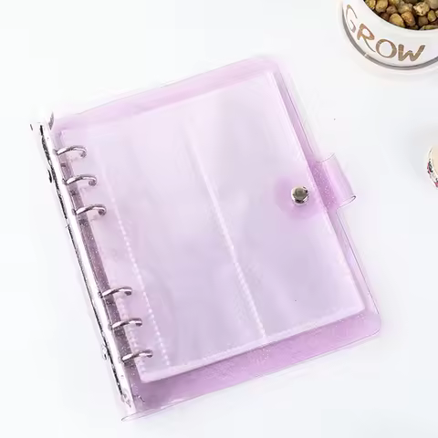 A6 Glitter Photocard Binder 100 Photos for 2x6 Inch Photo Strips Bookmark Photo Booth Frame Album Id