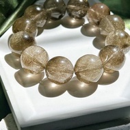 青銅金魔鬼髮晶手串 - 投資運磁場開掛