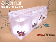 SOLITER IKAN CUPANG SOLITER AKRILIK CUPANG AQUARIUM AKRILIK SOLITER CUPANG 5 KAMAR BACKGROUND PUTIH