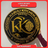 Custom Acrylic Nameplate Business Name/Brand Name/Business Name/Shop Name 3D Embossed Luxurious Shin