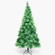 6Ft Spruce Hinged Christmas Pine Tree,metal Stand Auto-spread Feel-real Xmas Tree Unlit For Holiday Decoration, No Weight.-green 6Ft(180cm) The New