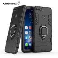 LEEWINDA For Huawei Y9 Y7 Y6 Y5 Pro 2018 2019 Phone Case,For Huawei Y7 Prime 2019 Honor 8S Honor Play 3E Cases,Silicone TPU And Hard PC Luxury Armor Shockproof Metal Ring Holder Cover