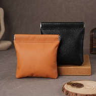 dompet perempuan wallet woman Automatic Closing Genuine Leather Coin Purse Soft Cowhide Girls Cosmet