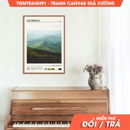 Wall paintings, Oil Paint, Georgia Wall Art, Georgia Poster, Georgia Photo, Georgia Wall Decor, Unit