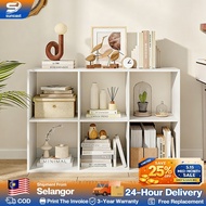 8-Grid Bookshelf Storage Cabinet Living Room Bedroom Rack Wooden Multipurpose Rak Buku Display Cabin