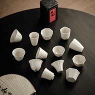 Grass Gray Tea Cup Ceramic Kung Fu Tea Cup Small Cup Drinking Tea Cup Tea Cup Large Master Cup House