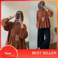 Arina PEPLUM BLOUSE AIRFLOW/ Cute Cute