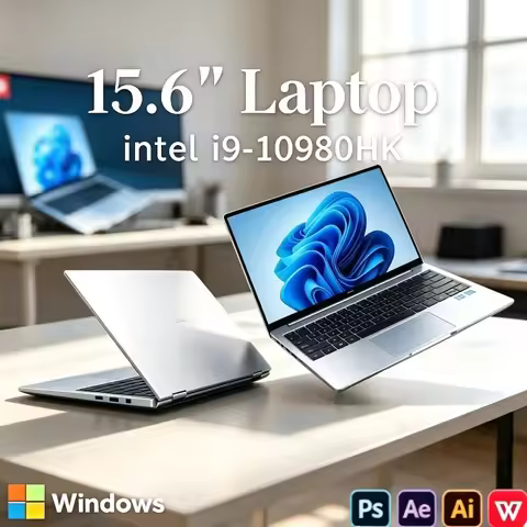 Optimal 15.6" Notebook 2026 Fingerprint Intel Core i9-10980HK Unlock 1TB 2TB SSD 32GB RAM Gaming & O