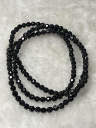 💎 黑尖晶石三圈3+手串.  01441