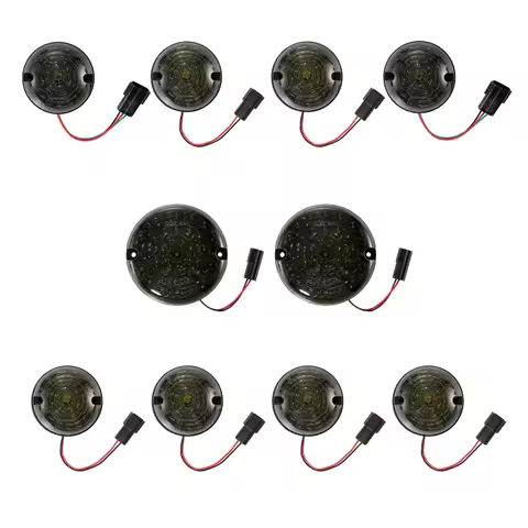 10pcs/set Led Car Lamp Upgrade Kit for Land Rover Defender 90/110 1983-2016