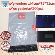 White Parcel bag Courier Packaging 25x35cm Packing Shipping Plastic Flyers Postage Plastik Kurier Mu