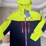 Arcteryx Áo ngoài trời mới Hardshell Dragon Bird giới hạn cao cấp thêu windproof trùm đầu jacket spl