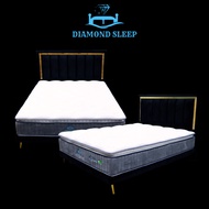 Diamond Moon Night (Pillow Top) Queen Mattress | Memory Foam, Cool Silver Ions, Back Support, Individual Pocket Spring