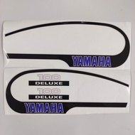 YAMAHA YB100 Body Sticker Body Stripe Original Design Tank & Duty Tank Sticker Full Set LH & RH