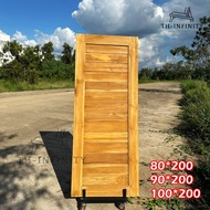 TH ประตูไม้สักโมเดิร์น ประตูบ้าน ขนาด 80*200 / 90*200 / 100*200 ซม. แบบโมเดิร์น ประตูห้องนอน ประตูหน