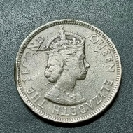 British Mauritius Queen Elizabeth II 1 Rupee 1975