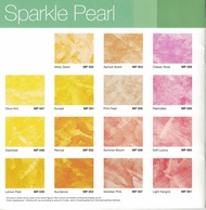 SPARKLE PEARL SERIES -TEXTURED SERIES NIPPON MOMENTO PAINT / Top Coat Textured 1L + Primer 1L + Tool