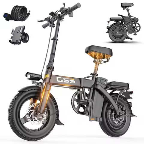 TOOFLY GS3 Electric Bike for Adults, 14" Commuter Ebikes, 35km/h Lightweight E Bike, 400W Peak Motor