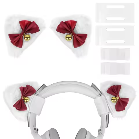 Geekria NOVA Headphone Headband Spacer+Cat Ears Attachment Compatible with Razer, JBL, Plantronics, 