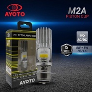 LED KUNING lampu led motor h6 kaki 1 AYOTO M2A ac dc matic bebek hi lo