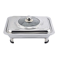[MDAGROSIR] BUFFET SERVING CONTAINERS STAINLESS STEEL RECTANGULAR SHAPE / BUFFET TRAY