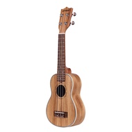 ammoon 21 Inch Soprano Ukulele Ukelele Zebrawood String Instrument Musical for Beginners
