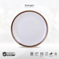 Sango Java Caramel Brown Coupe Plate 24cm Coupe Plate Ceramic Hotel Restaurant Cafe