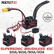Rocket-rc Waterproof Brushless ESC for Sensorless Brushless Motor Rocket 50A 60A 90A ESC Waterproof 