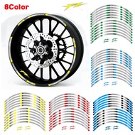 Motorcycle Wheel Sticker Steel Ring Sticker Wheel Sticker Scooter Sticker Yamaha FZ 57cm Reflective 