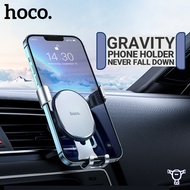 【New】Hoco CA56 Plus Metal Car Phone Holder for iPhone 13 11 Samsung Xiaomi ViVo Realme Car Holder Air Vent Mount Metal Gravity Mobile Phone Holder for 4.5-6.7 inch Phones Stand in Car