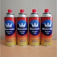 4 Bottle - Mascrown Butane Gas Liquefied Refill Gas Cartridge 230g Gas Tin / Gas dapur