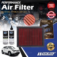 Works Engineering Air Filter For Nissan Juke 1.5 DSL X-TRAIL T31 2.5 07-11 FX37 3.7 V6 QX70 3.7 V6 W