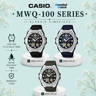 CASIO MWQ-100 MEN DIGITAL QUARTZ YOUTH TIMEPIECES DATE DAY RESIN STRAP WATCH  MWQ-100-1A MWQ-100-2A 