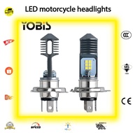 Motorcycle two-color headlight 3030-12SMD bright white and yellow LED motorcycle electric car H6/H4