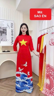 Bộ áo dài truyền thống - SAO ÉN (Mẫu E15)