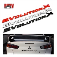 Buyv X - Car Emblem Badge Stickers Modified Sticker Decals For Mitsubishi Lancer EVO Evolution