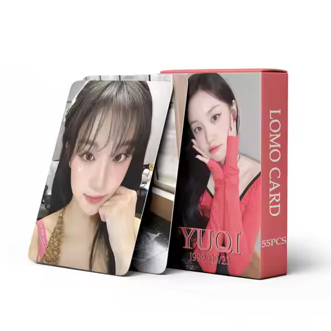 55 Pcs in Stock GIDLE Concert Card YUQI (G)I-DLE Celebrity Fan Collection Card Postcard Photo Card L