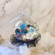 【可客製】BE MY QUEEN 波波球花束 永生乾燥花束 求婚 告白 生日