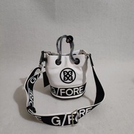 ใหม่กระเป๋าถือกอล์ฟ G/fore กระเป๋าถือทรงถังกลางแจ้งกระเป๋าใส่ลูกบอลขนาดเล็ก Messenger กระเป๋าถือ J.l