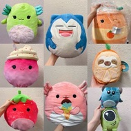 美國正版現貨〔代購售$200+〕Kellytoy squishmallow sloth plush變身柑橘樹懶公仔；〔一套代購售$800+特價〕 squishmallow 限量版寵物小精靈卡比獸公仔｛