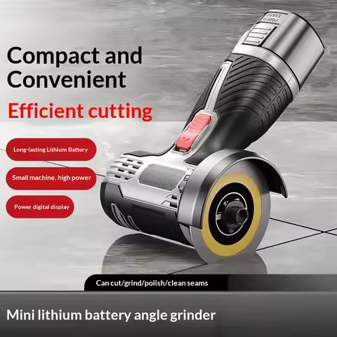 Mini Angle Grinder Power Tool Lithium Battery Grinder Grinder Multi-Function Cutting Machine Small R
