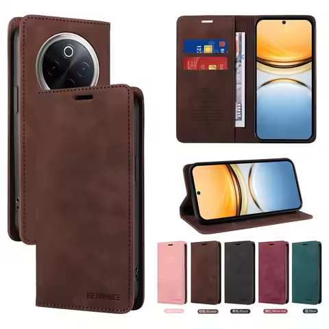 RFID BLOCKING Leather Case For VIVO X200 Y500 Y400 Y300 Y100 V60 V50 V40 E Y50 Y38 Y31 Y29 Y78 S20 Y