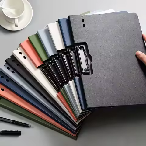 1pc A4 File Folders Documents Organizer Clipboard Cover Business File Folder School Office Supplies 