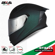 Gille Helmet 135 GTS V1 PLAIN CHAMELEON Motorcycle Helmets Full Face Dual Visor Free Iridium Lens