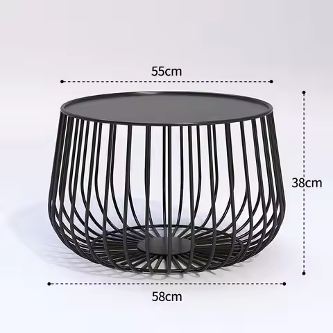 Cat cage coffee table Wind Iron Art Creative Simple Sofa Coffee Table Metal Living Room Office Bedro